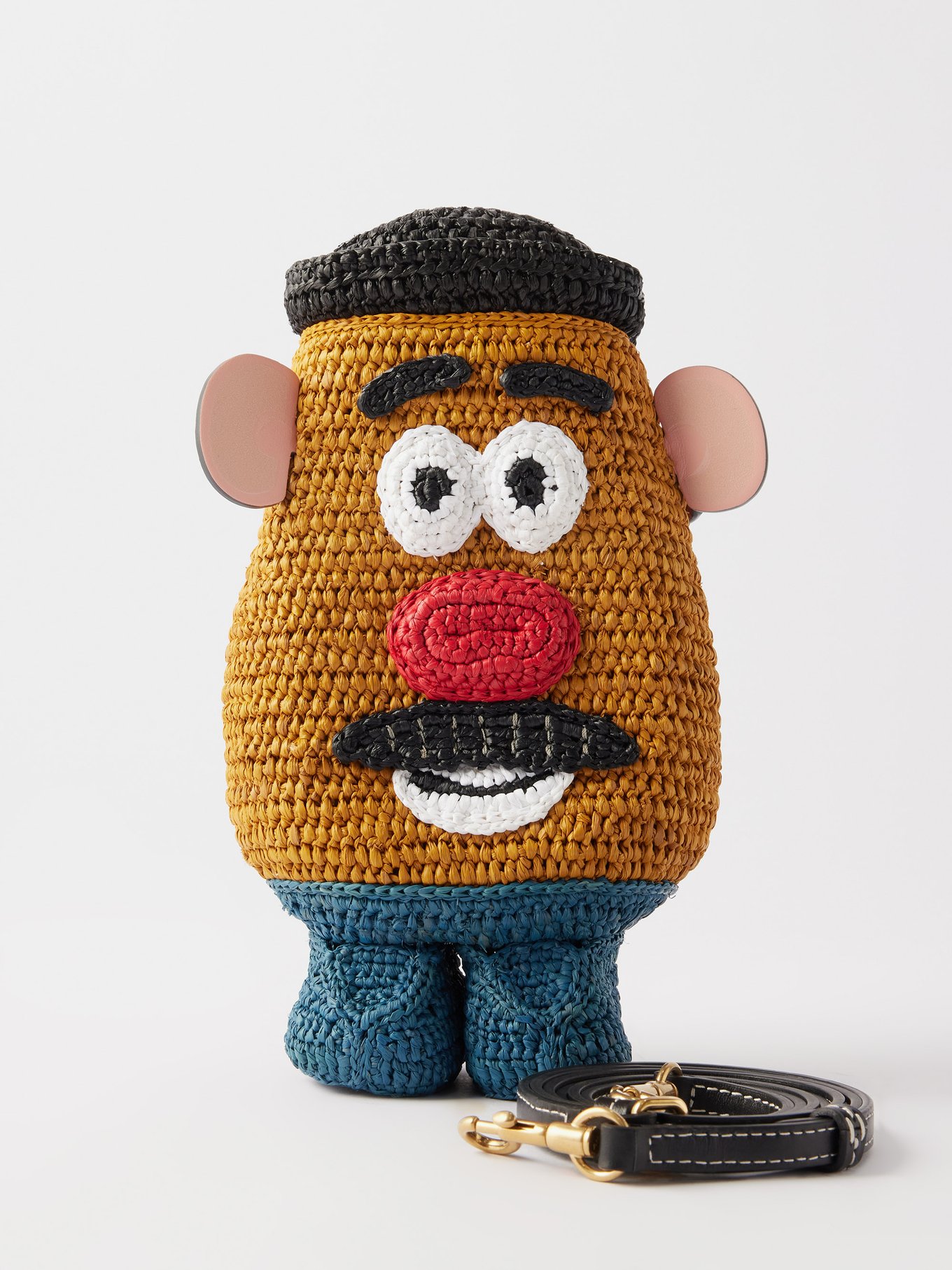 Mr Potato Head raffia cross-body bag video