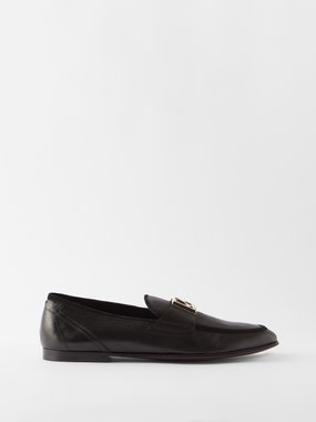 Dolce & Gabbana DG-plaque leather loafers