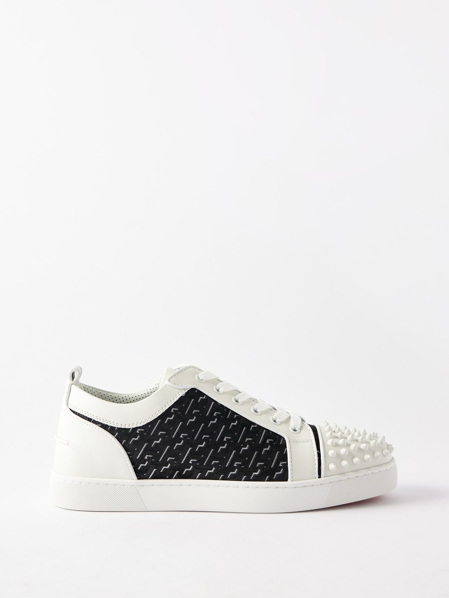 Christian Louboutin Louis Junior spike-embellished leather trainers