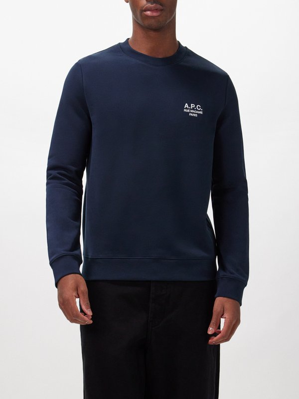 A.P.C. Rider organic-cotton fleeceback jersey sweatshirt