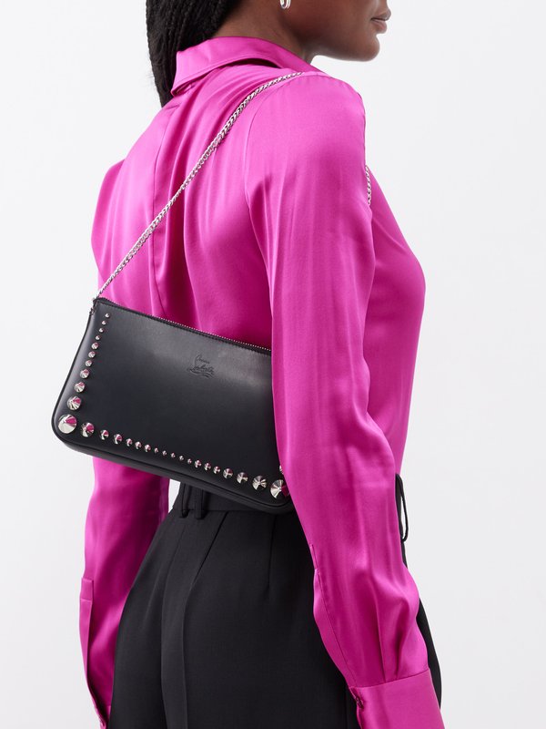 Christian Louboutin Loubila spike-embellished leather handbag