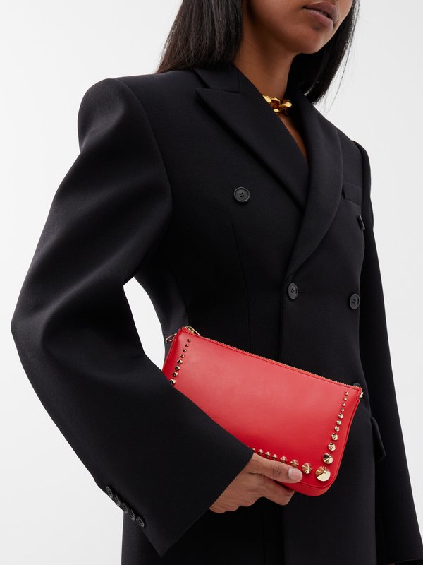 Christian Louboutin Loubila spike-embellished leather handbag