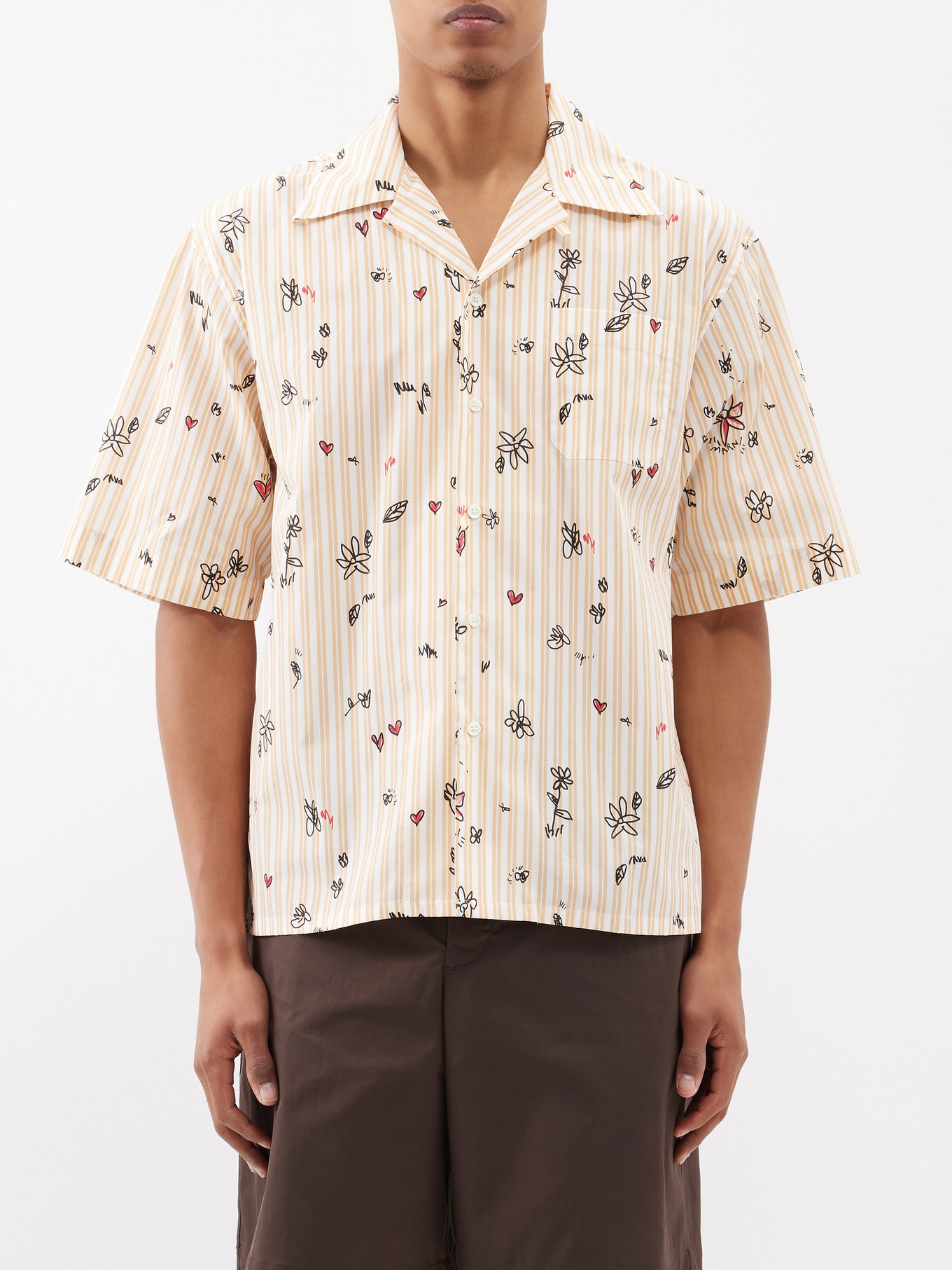 Gucci GG Cotton Bowling Shirt