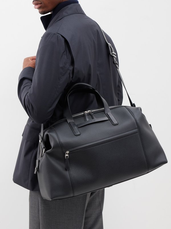 Dunhill 1893 Harness grained-leather holdall