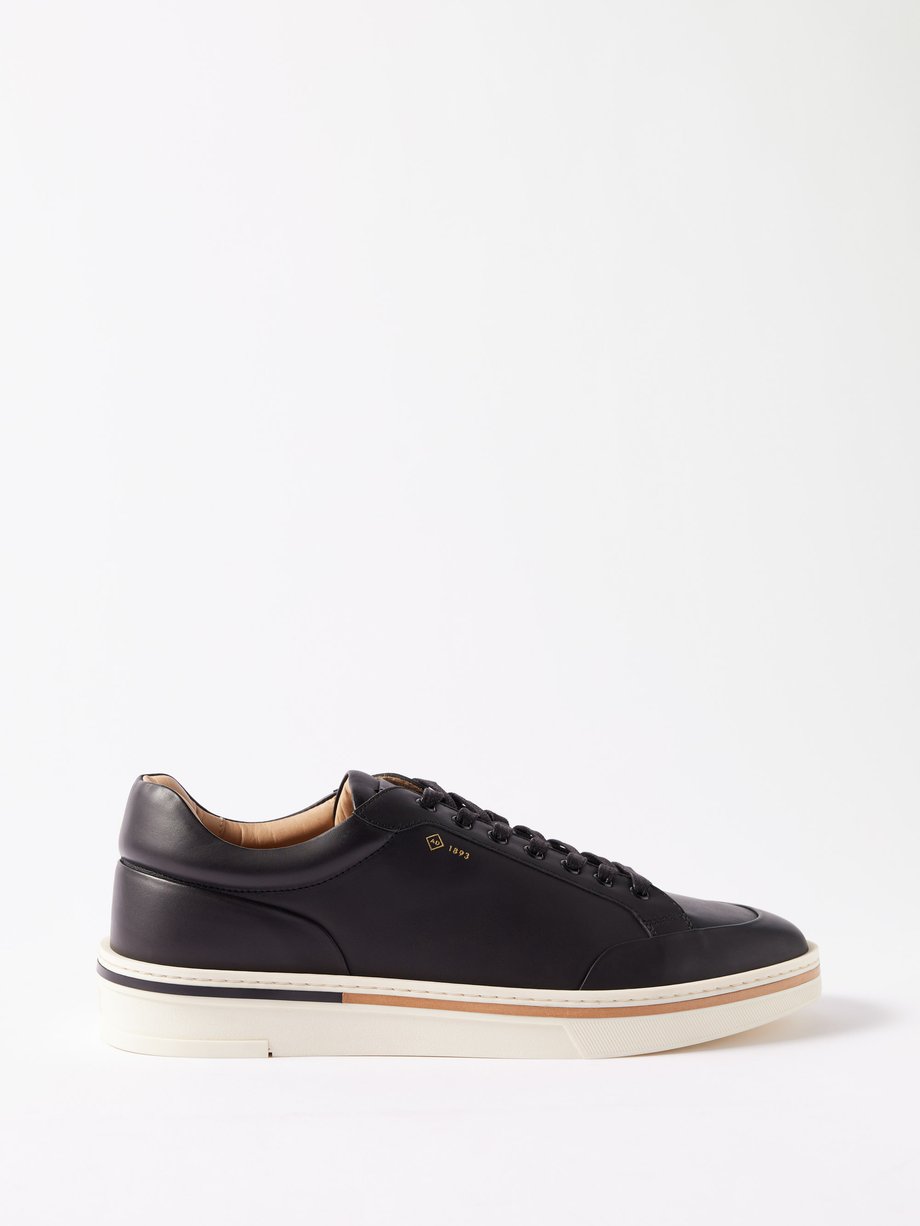 Dunhill Metropolitan leather trainers