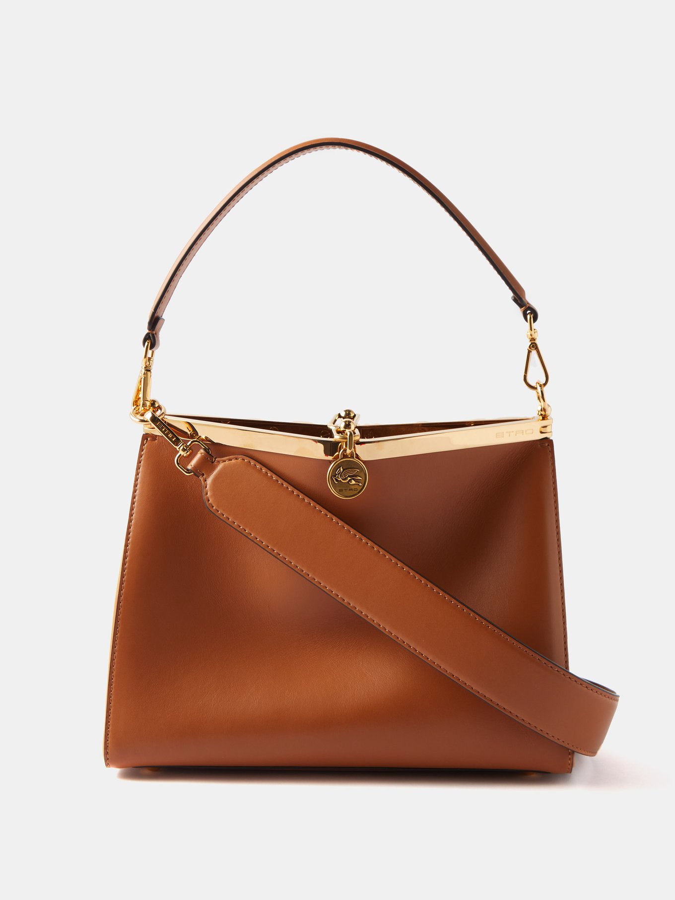 Etro Woman Shoulder Bag Brown Size -- Calfskin