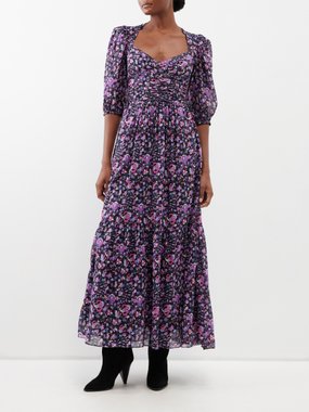 Marant Etoile Leonzia floral-print cotton midi dress