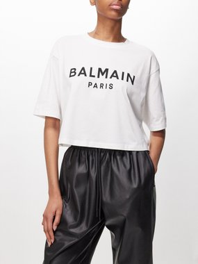 Balmain Logo-print cotton-jersey T-shirt