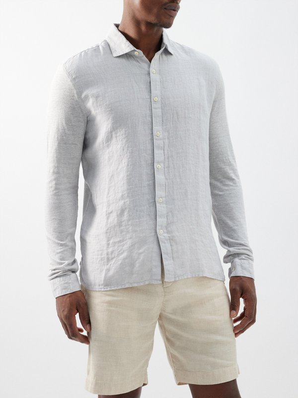 120% Lino Linen-jersey shirt