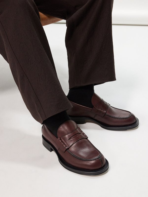 Lanvin Medley leather loafers