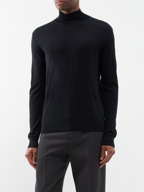 Lanvin Roll-neck wool-blend sweater
