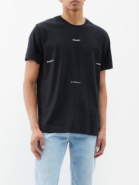 Givenchy T-shirt en jersey de coton à imprimé logo