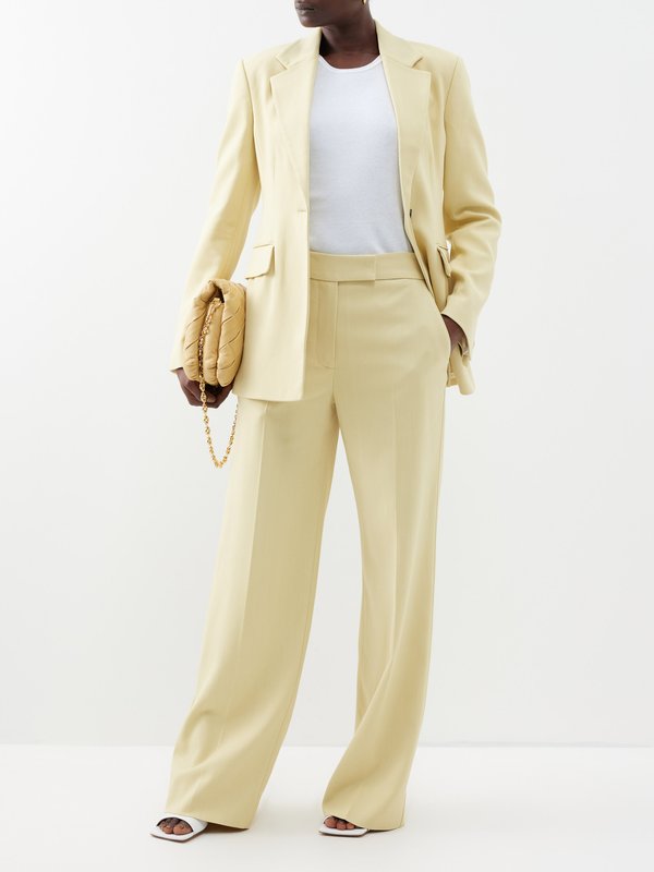 Proenza Schouler High-rise twill wide-leg suit trousers
