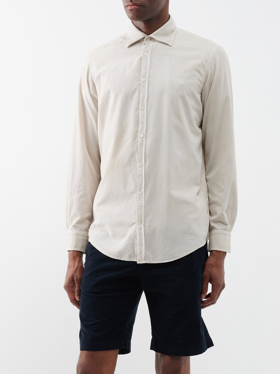 Massimo Alba Genova cotton-corduroy shirt