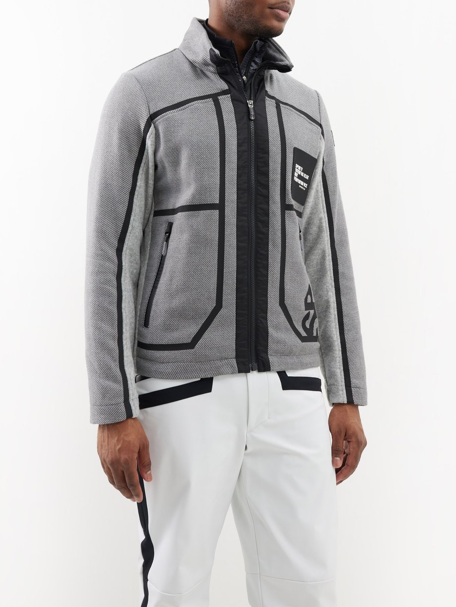 Sportalm Stand-collar cotton mid-layer jacket