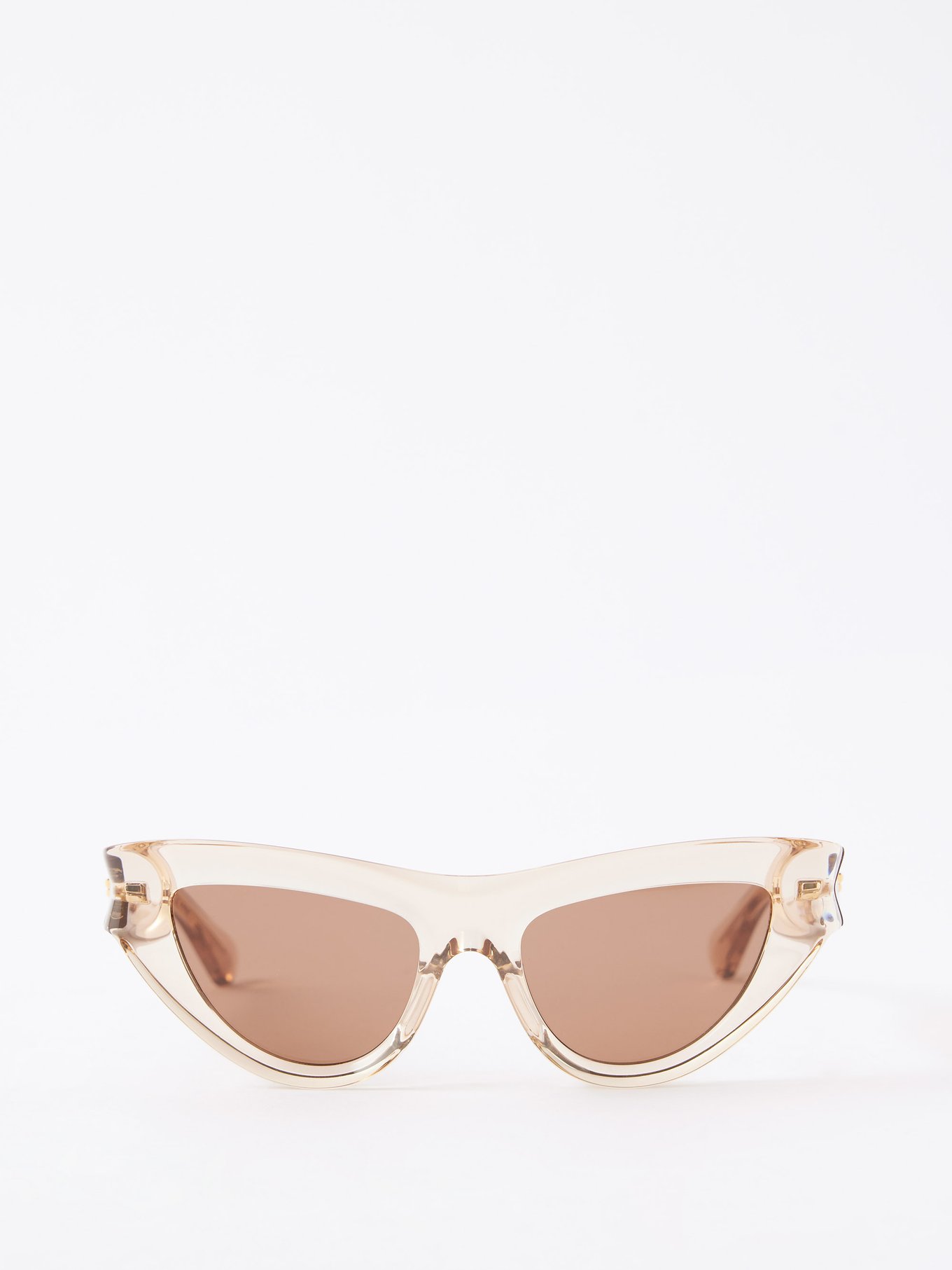 Edgy cat-eye recycled-acetate sunglasses