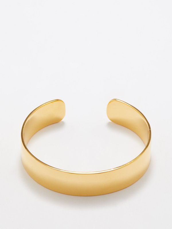 Daphine The Edge 18kt gold-plated cuff