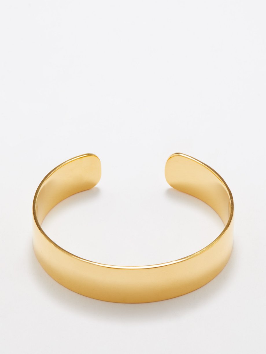 Daphine The Edge 18kt gold-plated cuff