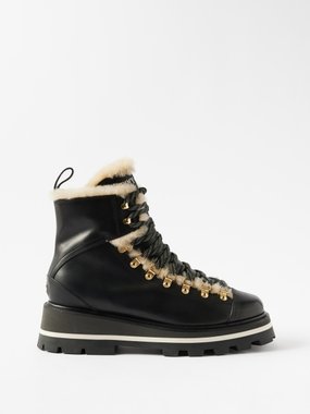 Jimmy Choo Chike shearling-lined leather boots