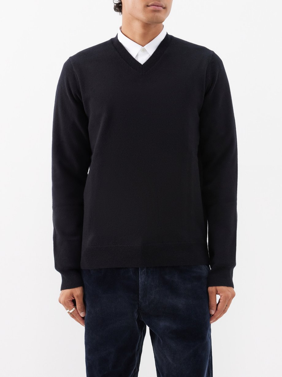 Comme des Garçons Shirt (Comme Des Garçons Shirt) V-neck lambswool sweater