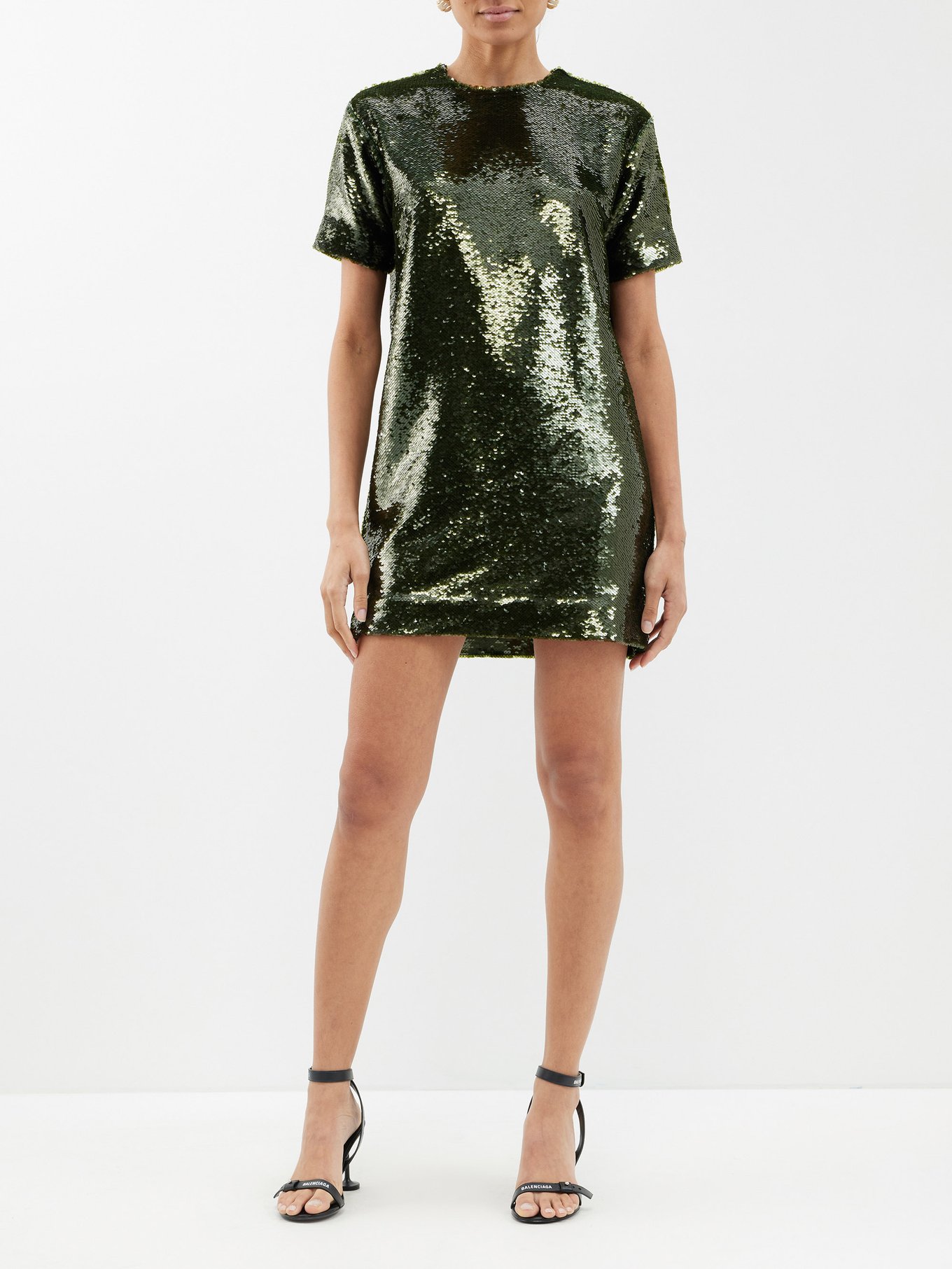 Riley sequinned T-shirt dress | The Frankie Shop