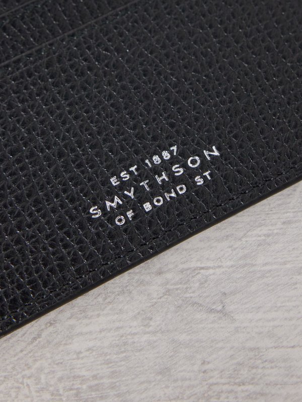 Smythson Ludlow grained-leather cardholder