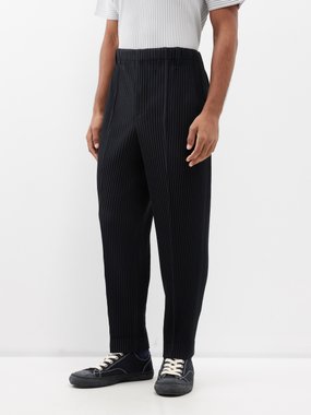 Homme Plissé Issey Miyake Tapered technical-pleated trousers