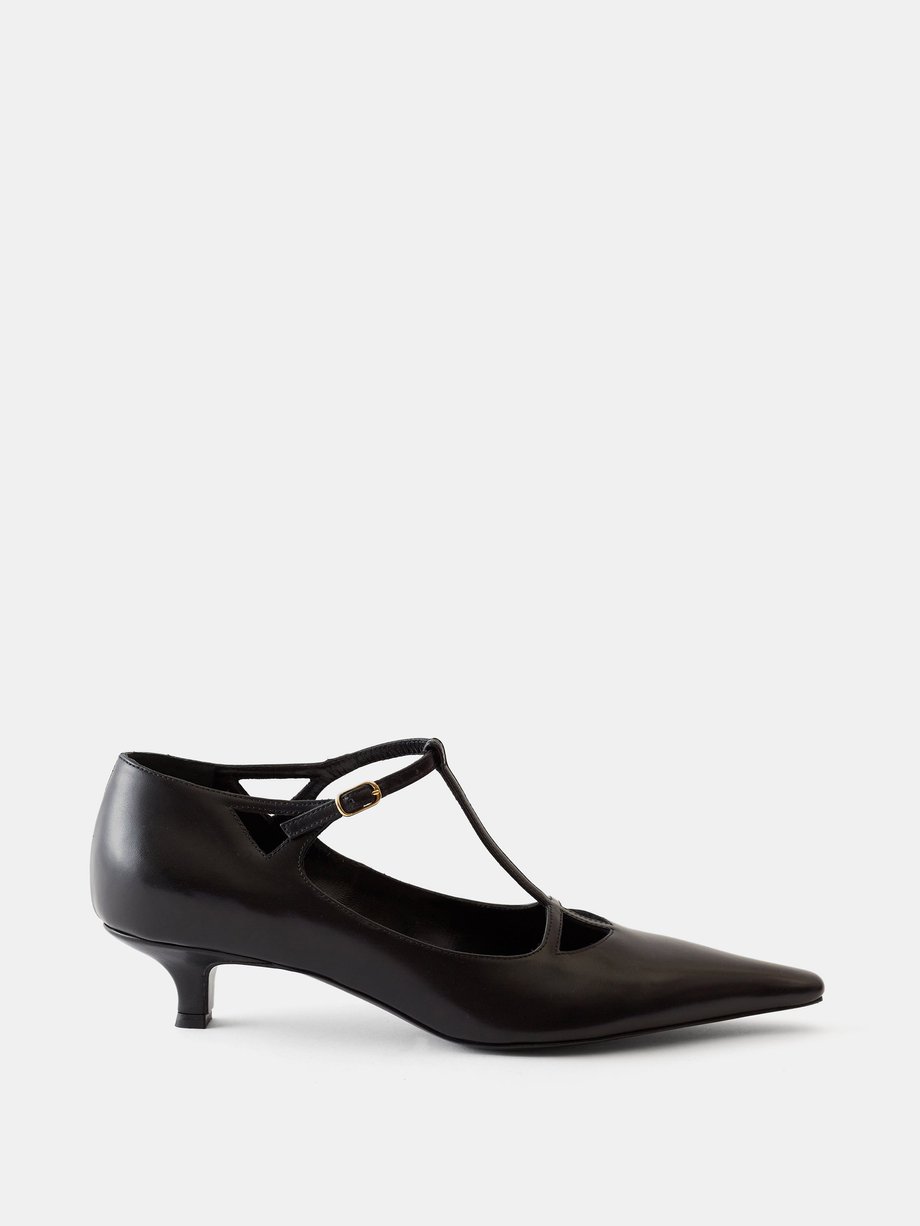 The Row Cyd T-bar leather pumps