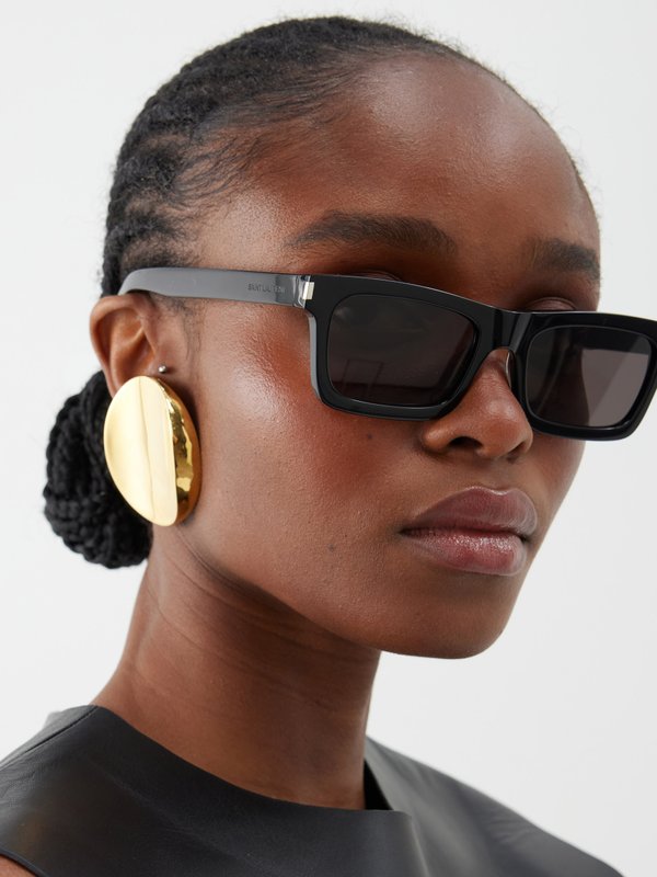 Saint Laurent Eyewear Lunettes de soleil rectangulaires en acétate Betty