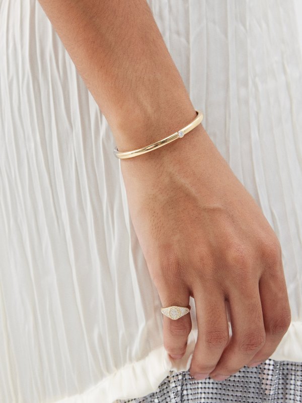 Yvonne Léon Two-tone diamond & 18kt gold bracelet