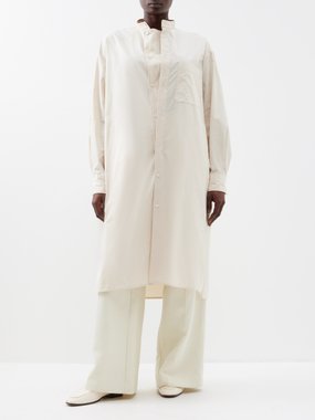 Lemaire Stand-collar organic-cotton shirt dress