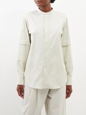 Lemaire Flap-pocket concealed-placket cotton shirt