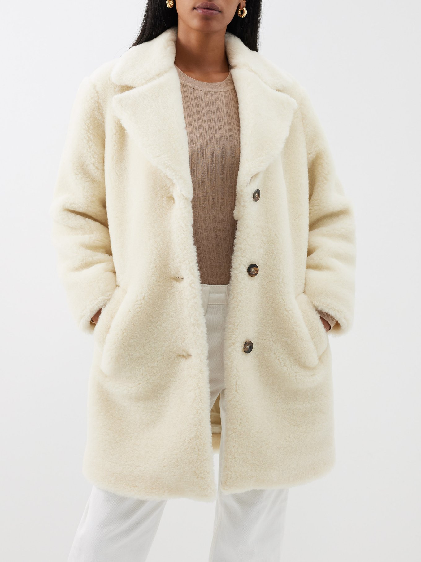 Manteau en imitation shearling Nicolette video