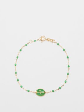 Gigi Clozeau Cactus resin & 18kt gold bracelet