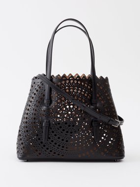 ALAÏA Mina 25 medium perforated-leather handbag