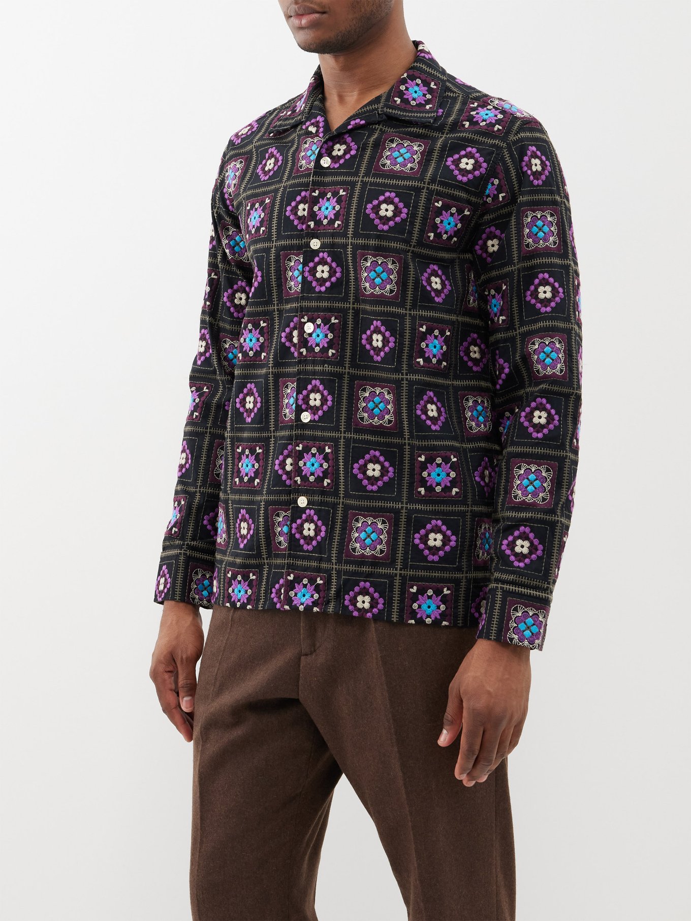 Louis Vuitton Short-sleeved Denim Workwear Shirt