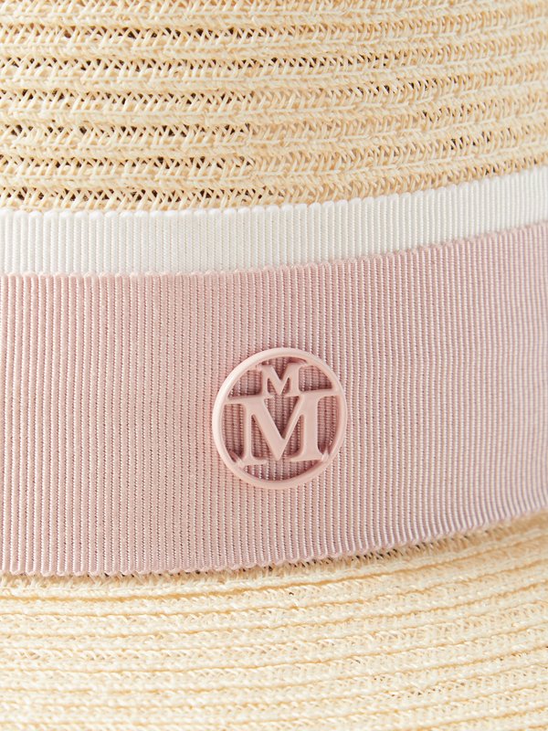 Maison Michel Blanche straw wide-brim hat