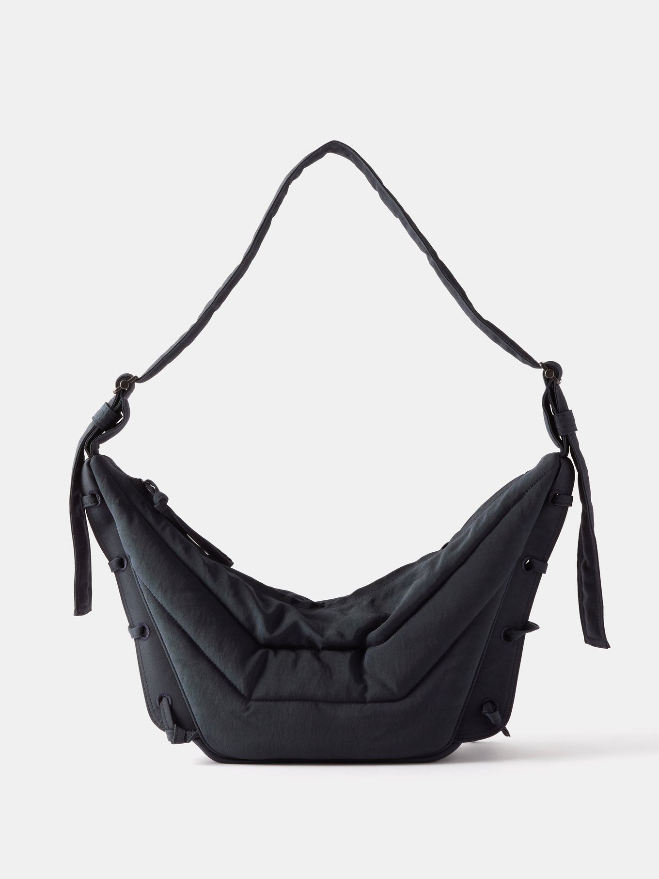 Lemaire Soft Game Padded-nylon Cross-body Bag in Black