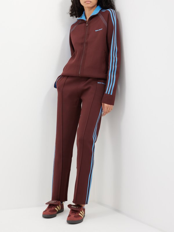 Adidas X Wales Bonner (Wales Bonner) Three-stripe recycled-polyester track pants