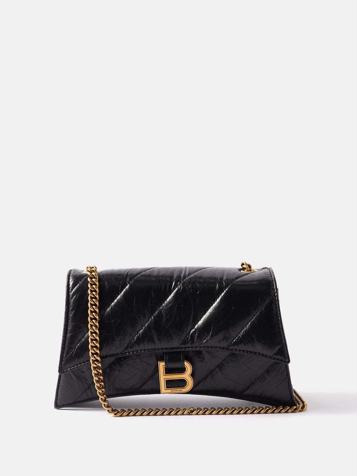Women's Crush Xs Chain Bag Quilted in Black