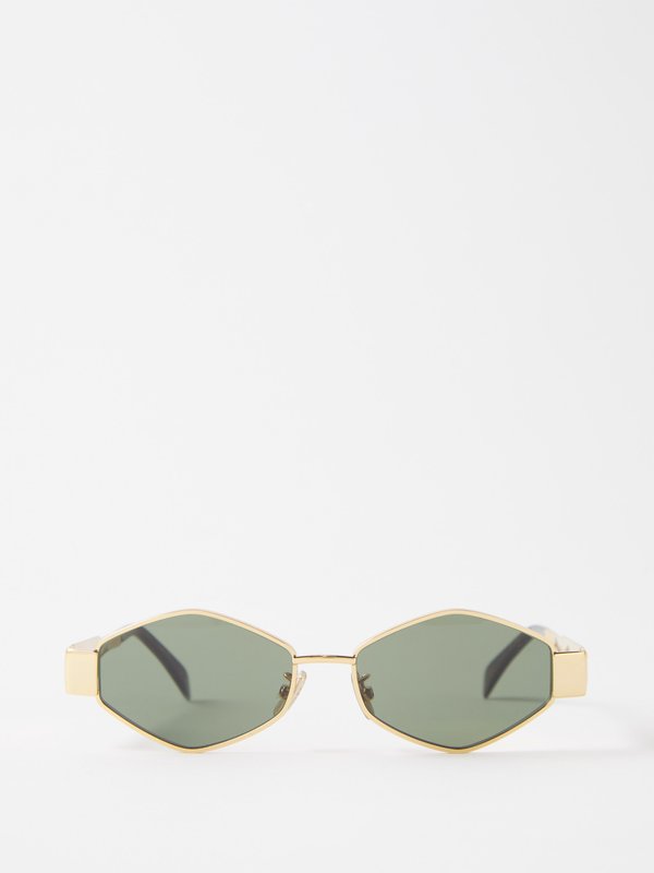 Celine Eyewear Hexagonal metal sunglasses