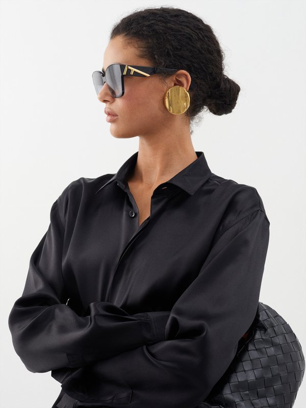 Fendi Eyewear Oversized square acetate sunglasses