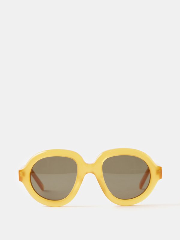 LOEWE Eyewear (LOEWE) Curvy round acetate sunglasses