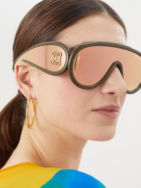 LOEWE Eyewear LOEWE Paul’s Ibiza shield acetate sunglasses