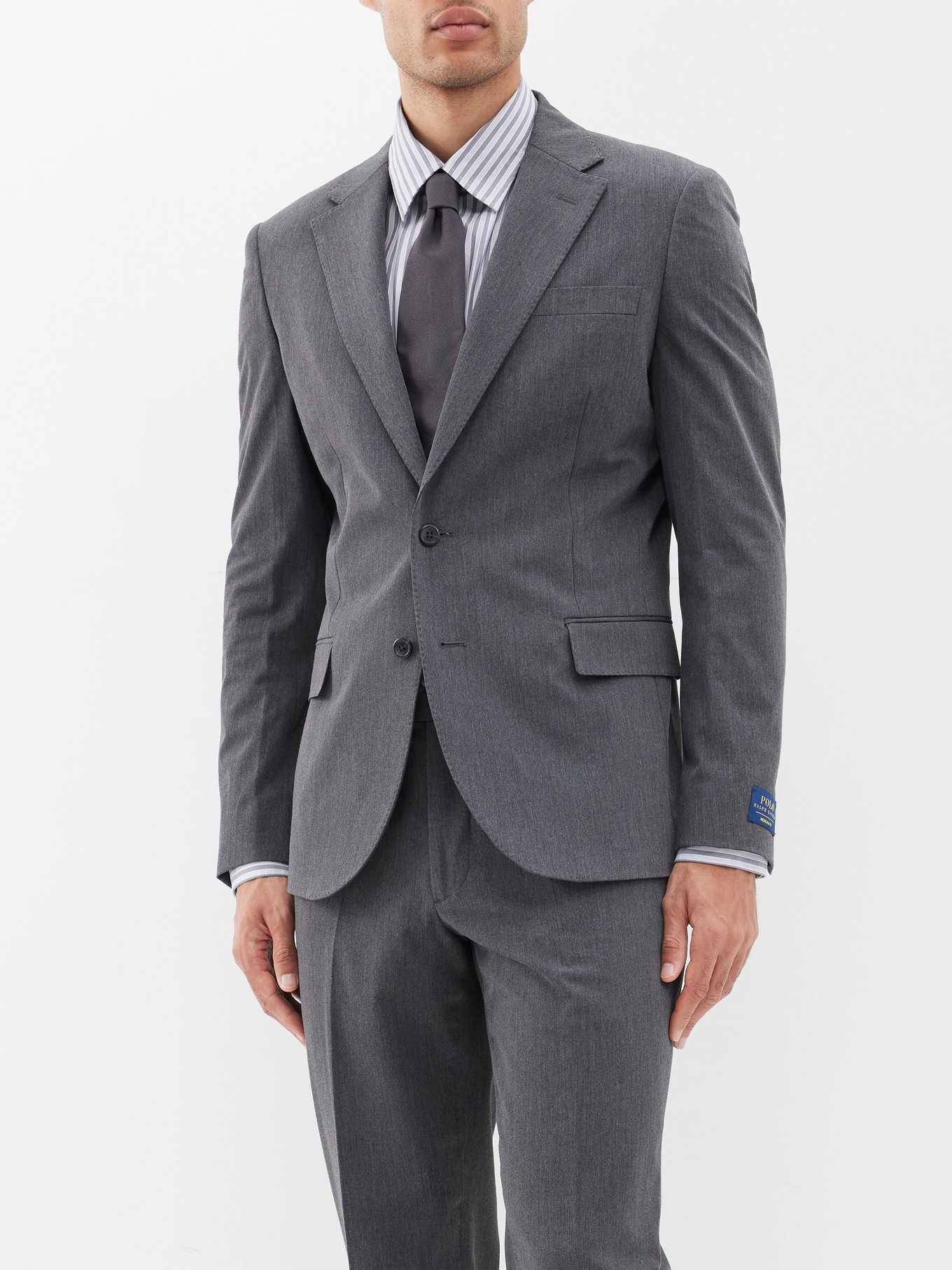 Single-breasted twill suit jacket | Polo Ralph Lauren