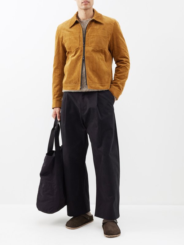 Oliver Spencer Norton zipped cotton-corduroy jacket