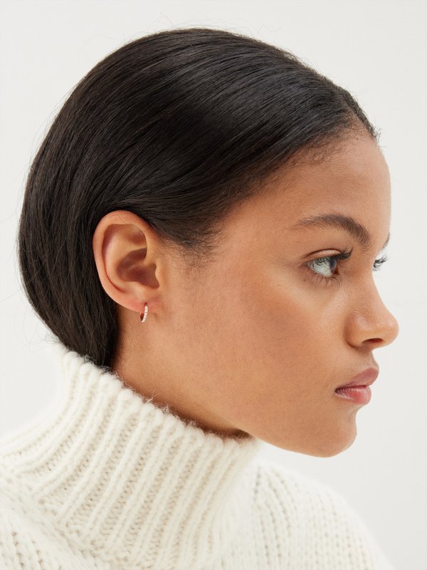 Maria Tash Eternity pearl & 18kt rose-gold single earring