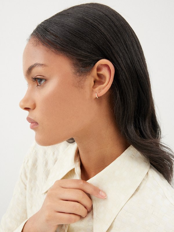 Maria Tash Eternity diamond & 18kt gold single earring