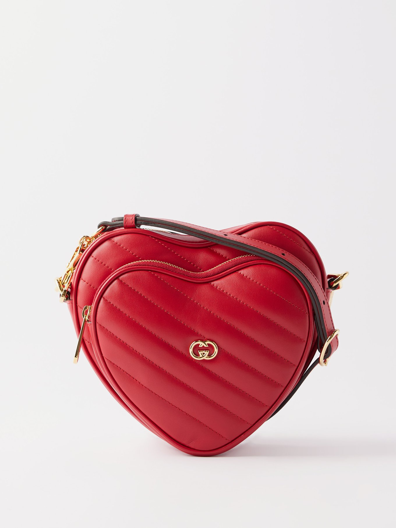 Gucci Interlocking G Mini Heart Shoulder Bag