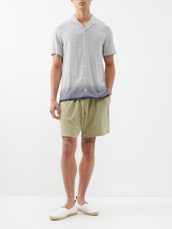 Frescobol Carioca Augusto cotton-blend terry shorts